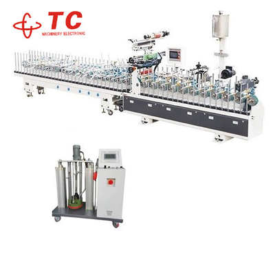 TC Machinery Company Low Price PVC Film Speaker Board PUR Hot Glue Profile Wrapping Machine