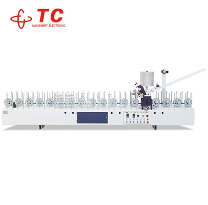 TC Factory Direct Delivery High Quality Engineering Wood Veneer EVA Fabric Eva Hot Glue Profile Wrapping Machine