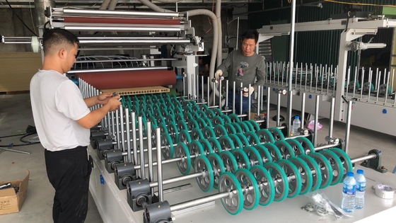 TC Woodworking Machinery Door Panel Sticking PVC Melamine Roll Paper Leather PUR Hot Melt Laminating Machine