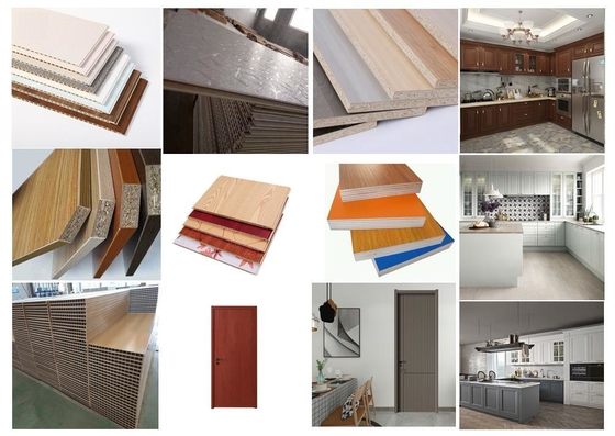 TC Multifunctional Woodworking Machinery  PVC WPC Plane PUR Hot Glue  Laminating Machine