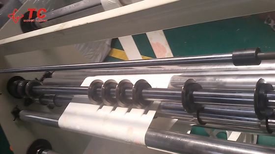 TC Roll Paper Cutter Plastic Film Foil PET PVC PE Slitter Slitting and Rewinding Machine